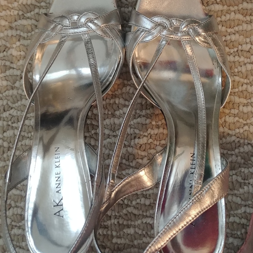 Anne Klein Leather Sandals